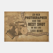 Ein alter Fotograf Doormat, Fotograf Retro Fußmatte (Vorderseite)