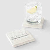 Ein alter Freund ist eine wertvolle Antike! Steinuntersetzer (Seitenansicht)