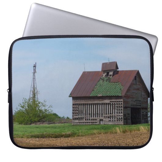 Ein alter Illinois-Stall Laptopschutzhülle (Vorderseite)