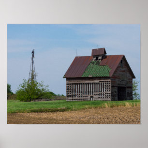 Ein alter Illinois-Stall Poster
