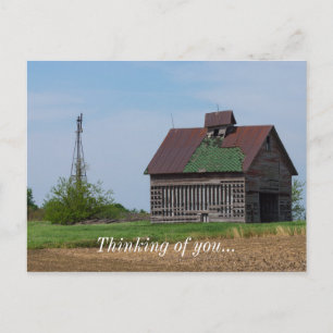 Ein alter Illinois-Stall Postkarte