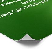 Ein alter irischer Segen, Platz Poster (Ecke)