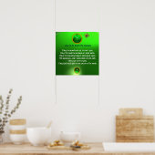 Ein alter irischer Segen, Platz Poster (Küche)