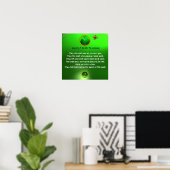 Ein alter irischer Segen, Platz Poster (Heimbüro)