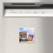 Ein alter Lederkoffer, eine Retro-Kamera und Magnet (In Situ (Geschirrspüler))