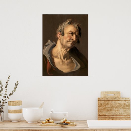 Ein alter Mann - Abraham Bloemaert Fine Art Poster (Küche)