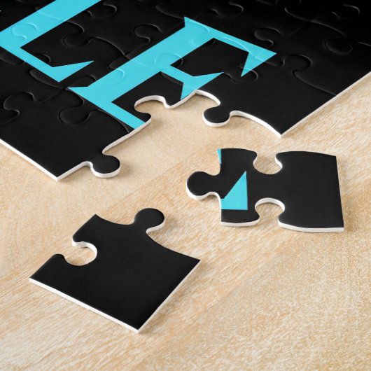 Ein alter Mann auf dem Fahrrad Puzzle (Seite)