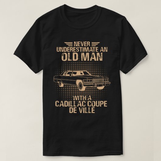 Ein alter Mann Cadillac Coupe de Ville T-Shirt (Design vorne)