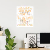 Ein alter Mann Chevrolet Blazer 1989 Poster (Heimbüro)