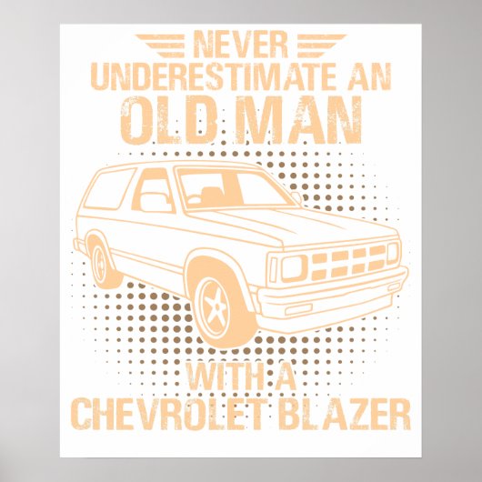 Ein alter Mann Chevrolet Blazer 1989 Poster (Vorne)