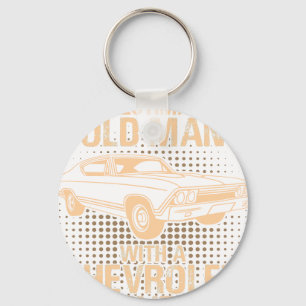 Ein alter Mann Chevrolet Chevelle 1968 Schlüsselanhänger