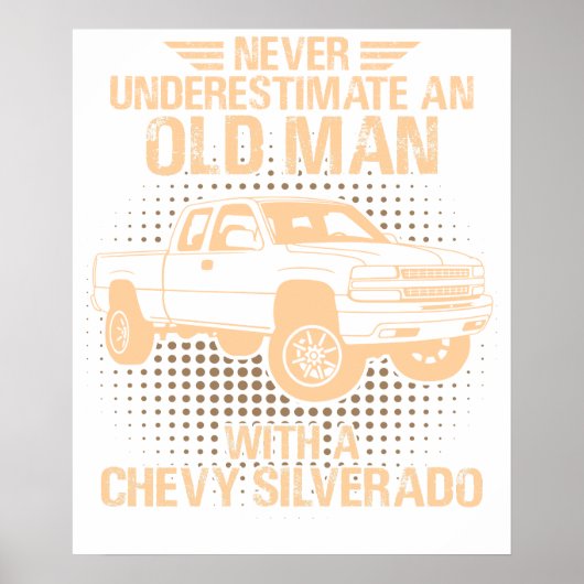 Ein alter Mann Chevrolet Silverado 2000 Poster (Vorne)