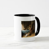 Ein alter Mann, der sein Rohr in einer Studie Tasse (VorderseiteRechts)