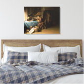 Ein alter Mann, der seine Pipe in einer Studie leu Leinwanddruck (Insitu (Schlafzimmer))