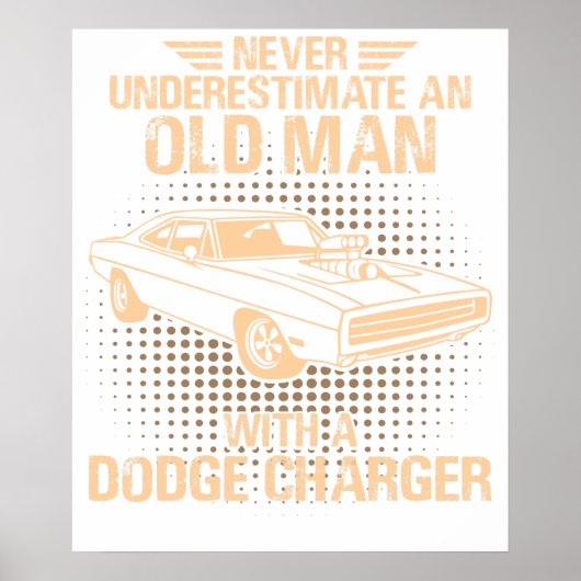 Ein alter Mann Dodge Charger 1970 Poster (Vorne)