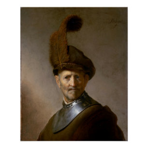 Ein alter Mann im Militärkostüm c.1630 Poster