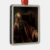 Ein alter Mann in einem Lehnsessel Ornament Aus Metall (Rechts)