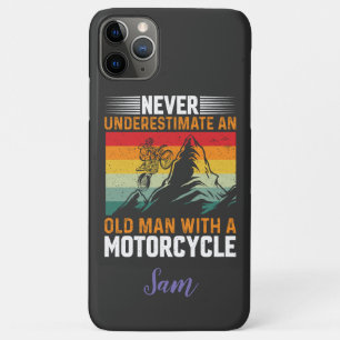 Ein alter Mann mit einem Motorrad nie unterschätze Case-Mate iPhone Hülle