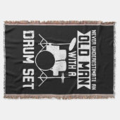 Ein alter Mann mit einem Trommelfell-Set Decke (Vorderseite)