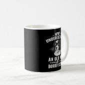 Ein alter Mann mit Grenzkollie wird nie unterschät Kaffeetasse (VorderseiteRechts)