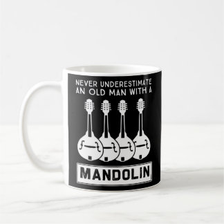 Ein alter Mann mit Mandoline 3 darf nie unterschät Kaffeetasse