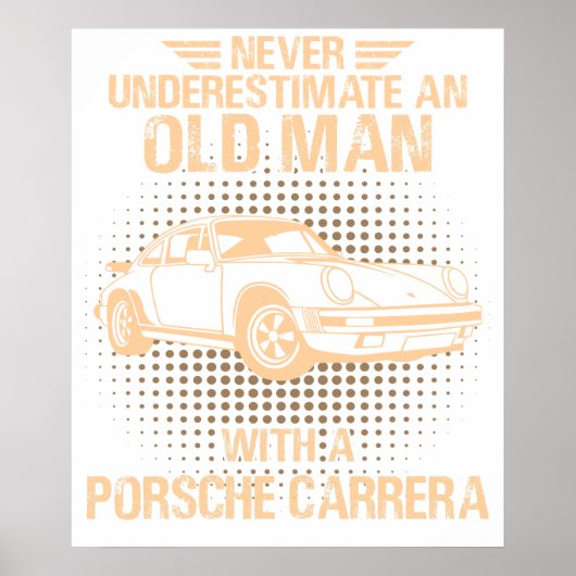 Ein alter Mann Porsche Carrera 1984 Poster (Vorne)
