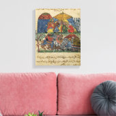 Ein alter Mann und ein junger Mann Leinwanddruck (Insitu (Wohnzimmer))
