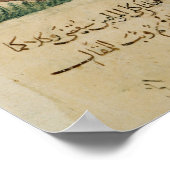 Ein alter Mann und ein junger Mann Poster (Ecke)