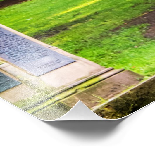 Ein alter Pavillon im Park Fotodruck (Ecke)