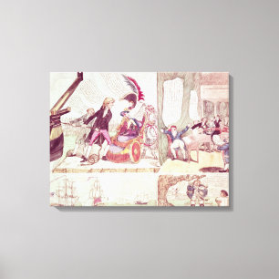 Ein alter Philosoph lehrt Leinwanddruck