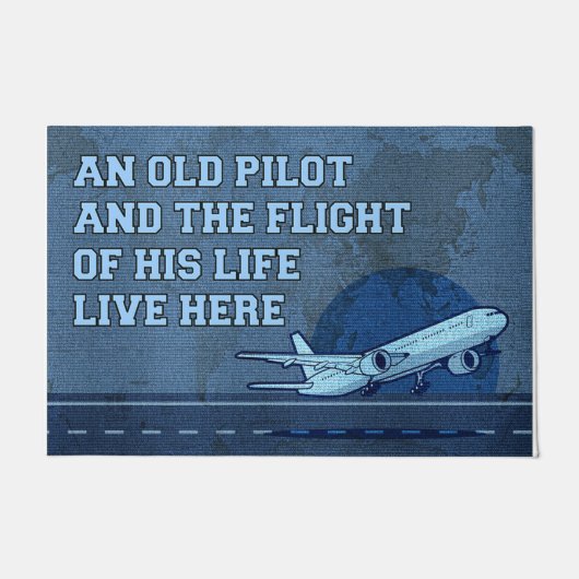 Ein alter Pilot und der Flug seines Lebens Fußmatte (Vorderseite)