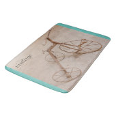 EIN ALTER TRICYCLE 1928 BATH MATS BADEMATTE (Schrägansicht)