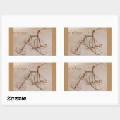 EIN ALTER TRIZYKLUS 1928 REZTANGLE STICKERS (Blatt)