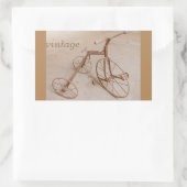 EIN ALTER TRIZYKLUS 1928 REZTANGLE STICKERS (Tasche)