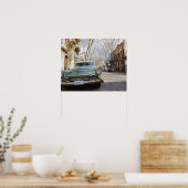 Ein altes Auto rostig und fleckig in der Poster (Küche)