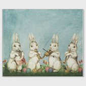 Ein altes Bild von Osterkaninchen - Gewebepapier Geschenkpapier (Flach)