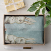 Ein altes Bild von Osterkaninchen Seidenpapier (Geschenk)