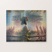 Ein altes Boot an einem schönen, abgelegenen Ort Puzzle (Horizontal)