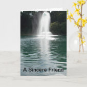 Ein altes Freundgedicht Karte (Gelbe Blume)