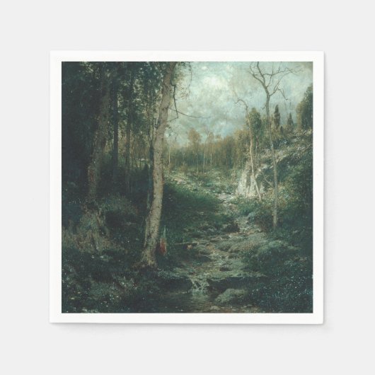 Ein altes Gemälde (1881) - Napkins Serviette (Vorderseite)