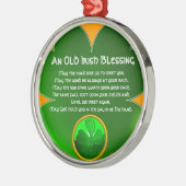 Ein altes irisches Segen-Kleeblatt Ornament Aus Metall (Links)