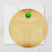 Ein altes irisches Segen-Pergament Einladung (Rückseite)