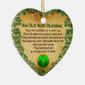 Ein altes irisches Segen-Pergament, Herz Keramikornament (Rechts)