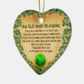 Ein altes irisches Segen-Pergament, Herz Keramikornament (Links)