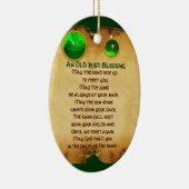 Ein altes irisches Segen-Pergament Keramikornament (Rechts)