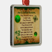 Ein altes irisches Segen-Pergament Ornament Aus Metall (Rechts)