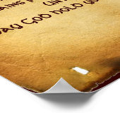 Ein altes irisches Segen-Pergament, Platz Poster (Ecke)