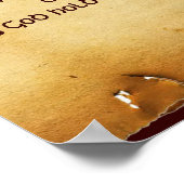 Ein altes irisches Segen-Pergament, Platz Poster (Ecke)