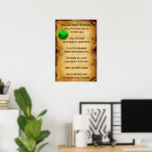 Ein altes irisches Segen-Pergament Poster (Heimbüro)