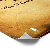 Ein altes irisches Segen-Pergament Poster (Ecke)